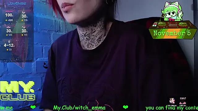 StripChat Witch_Emma is Freechat Witch_Emma — TRANSPARENT TOPFav vibe 33/111